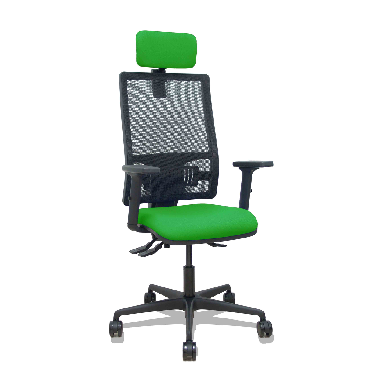 Silla de oficina Piqueras y Crespo Bormate Malla + - Ref. fabricante 405ASM840B100B2B68R65CRL - Verde