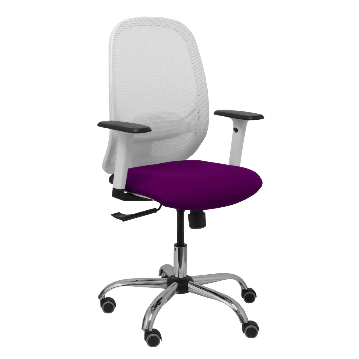 Silla de oficina Piqueras y Crespo Cilanco Blanca Malla + - Ref. fabricante 354SBM10B100B354CRRP - Morado