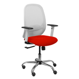 Silla de oficina Piqueras y Crespo Cilanco Blanca Malla + - Ref. fabricante 354SBM10B100B354CRRP - Rojo