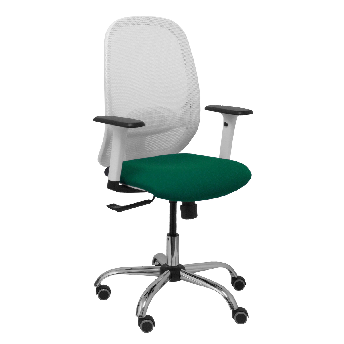 Silla de oficina Piqueras y Crespo Cilanco Blanca Malla + - Ref. fabricante 354SBM10B100B354CRRP - Verde Botella