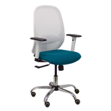 Silla de oficina Piqueras y Crespo Cilanco Blanca Malla + - Ref. fabricante 354SBM10B100B354CRRP - Verde Petroleo