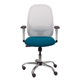 Silla de oficina Piqueras y Crespo Cilanco Blanca Malla + - Ref. fabricante 354SBM10B100B354CRRP - Verde Petroleo