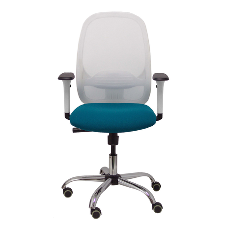 Silla de oficina Piqueras y Crespo Cilanco Blanca Malla + - Ref. fabricante 354SBM10B100B354CRRP - Verde Petroleo