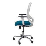Silla de oficina Piqueras y Crespo Cilanco Blanca Malla + - Ref. fabricante 354SBM10B100B354CRRP - Verde Petroleo
