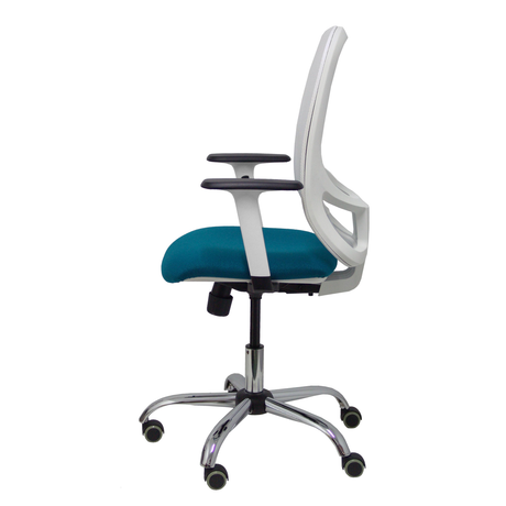 Silla de oficina Piqueras y Crespo Cilanco Blanca Malla + - Ref. fabricante 354SBM10B100B354CRRP - Verde Petroleo