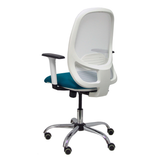 Silla de oficina Piqueras y Crespo Cilanco Blanca Malla + - Ref. fabricante 354SBM10B100B354CRRP - Verde Petroleo