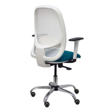 Silla de oficina Piqueras y Crespo Cilanco Blanca Malla + - Ref. fabricante 354SBM10B100B354CRRP - Verde Petroleo