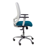 Silla de oficina Piqueras y Crespo Cilanco Blanca Malla + - Ref. fabricante 354SBM10B100B354CRRP - Verde Petroleo