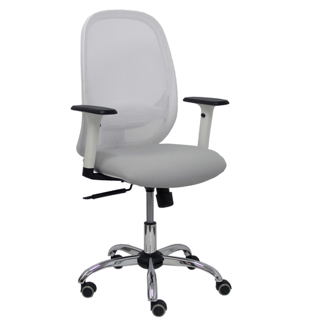 Silla de oficina Piqueras y Crespo Cilanco Blanca Malla + - Ref. fabricante 354SBM10B39B354CRRP - Gris Claro