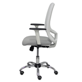 Silla de oficina Piqueras y Crespo Cilanco Blanca Malla + - Ref. fabricante 354SBM10B39B354CRRP - Gris Claro