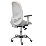 Silla de oficina Piqueras y Crespo Cilanco Blanca Malla + - Ref. fabricante 354SBM10B39B354CRRP - Gris Claro