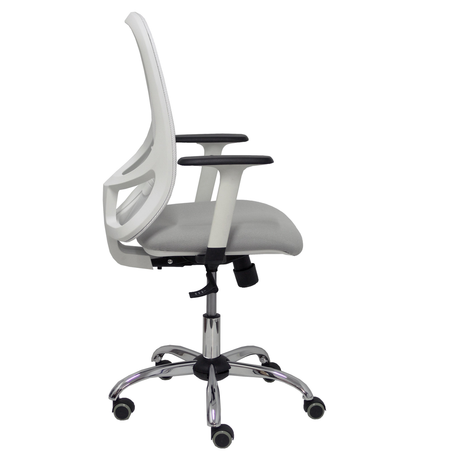 Silla de oficina Piqueras y Crespo Cilanco Blanca Malla + - Ref. fabricante 354SBM10B39B354CRRP - Gris Claro