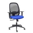 Silla de oficina Piqueras y Crespo Cilanco Negra Malla + Bali - Brazos regulables - Azul