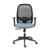 Silla de oficina Piqueras y Crespo Cilanco Negra Malla + Bali - Brazos regulables - Gris
