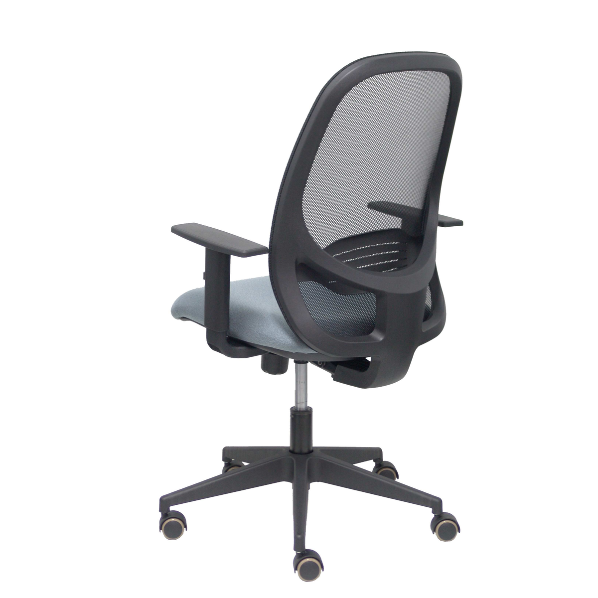 Silla de oficina Piqueras y Crespo Cilanco Negra Malla + Bali - Brazos regulables - Gris