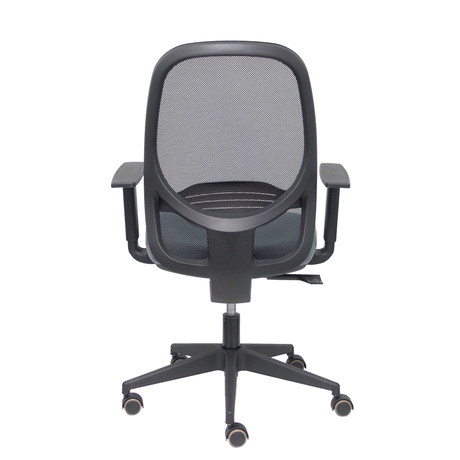 Silla de oficina Piqueras y Crespo Cilanco Negra Malla + Bali - Brazos regulables - Gris