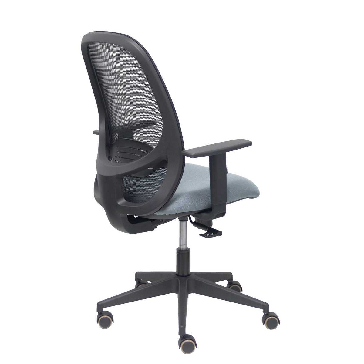 Silla de oficina Piqueras y Crespo Cilanco Negra Malla + Bali - Brazos regulables - Gris