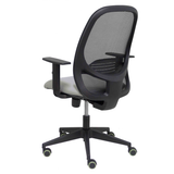 Silla de oficina Piqueras y Crespo Cilanco Negra Malla + Bali - Brazos regulables - Gris Claro