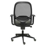 Silla de oficina Piqueras y Crespo Cilanco Negra Malla + Bali - Brazos regulables - Gris Claro