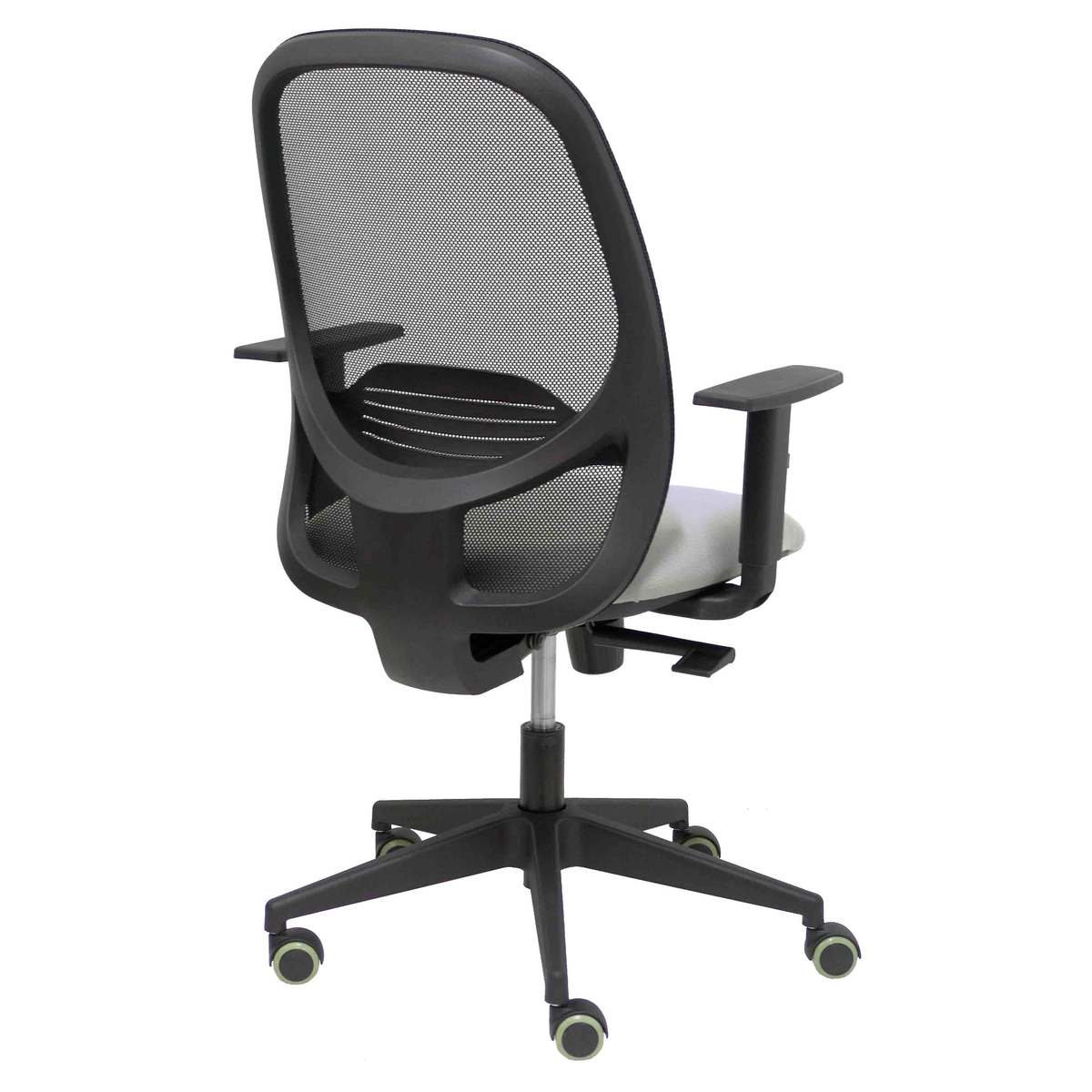 Silla de oficina Piqueras y Crespo Cilanco Negra Malla + Bali - Brazos regulables - Gris Claro