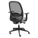 Silla de oficina Piqueras y Crespo Cilanco Negra Malla + Bali - Brazos regulables - Gris Claro