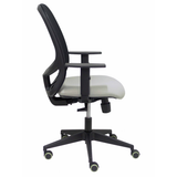 Silla de oficina Piqueras y Crespo Cilanco Negra Malla + Bali - Brazos regulables - Gris Claro