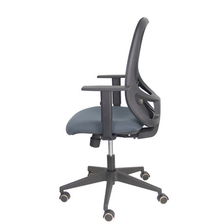 Silla de oficina Piqueras y Crespo Cilanco Negra Malla + Bali - Brazos regulables - Gris Oscuro