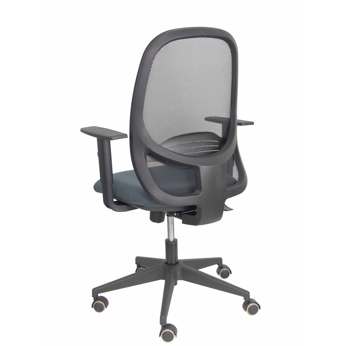 Silla de oficina Piqueras y Crespo Cilanco Negra Malla + Bali - Brazos regulables - Gris Oscuro