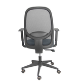 Silla de oficina Piqueras y Crespo Cilanco Negra Malla + Bali - Brazos regulables - Gris Oscuro