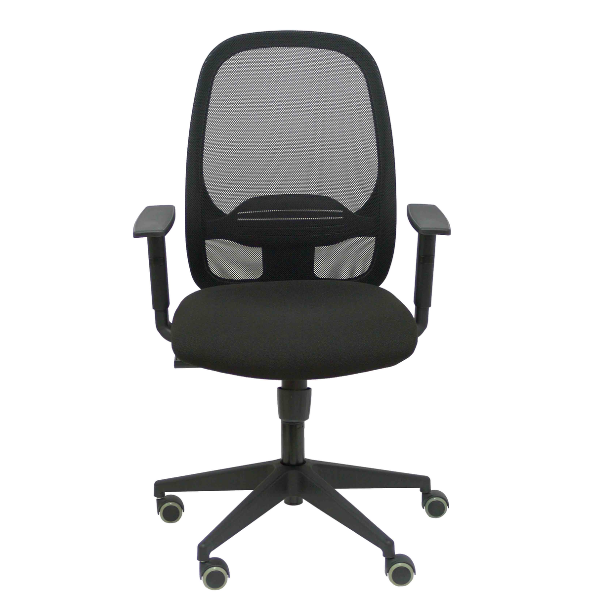 Silla de oficina Piqueras y Crespo Cilanco Negra Malla + Bali - Brazos regulables - Negro