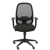 Silla de oficina Piqueras y Crespo Cilanco Negra Malla + Bali - Brazos regulables - Negro