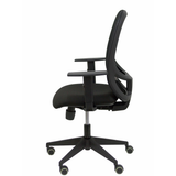 Silla de oficina Piqueras y Crespo Cilanco Negra Malla + Bali - Brazos regulables - Negro