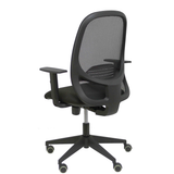 Silla de oficina Piqueras y Crespo Cilanco Negra Malla + Bali - Brazos regulables - Negro