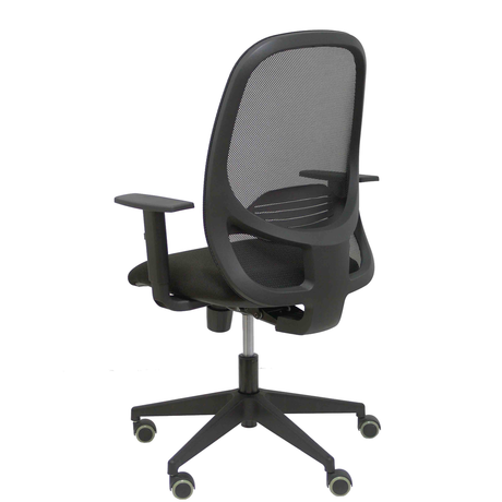 Silla de oficina Piqueras y Crespo Cilanco Negra Malla + Bali - Brazos regulables - Negro