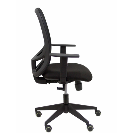 Silla de oficina Piqueras y Crespo Cilanco Negra Malla + Bali - Brazos regulables - Negro