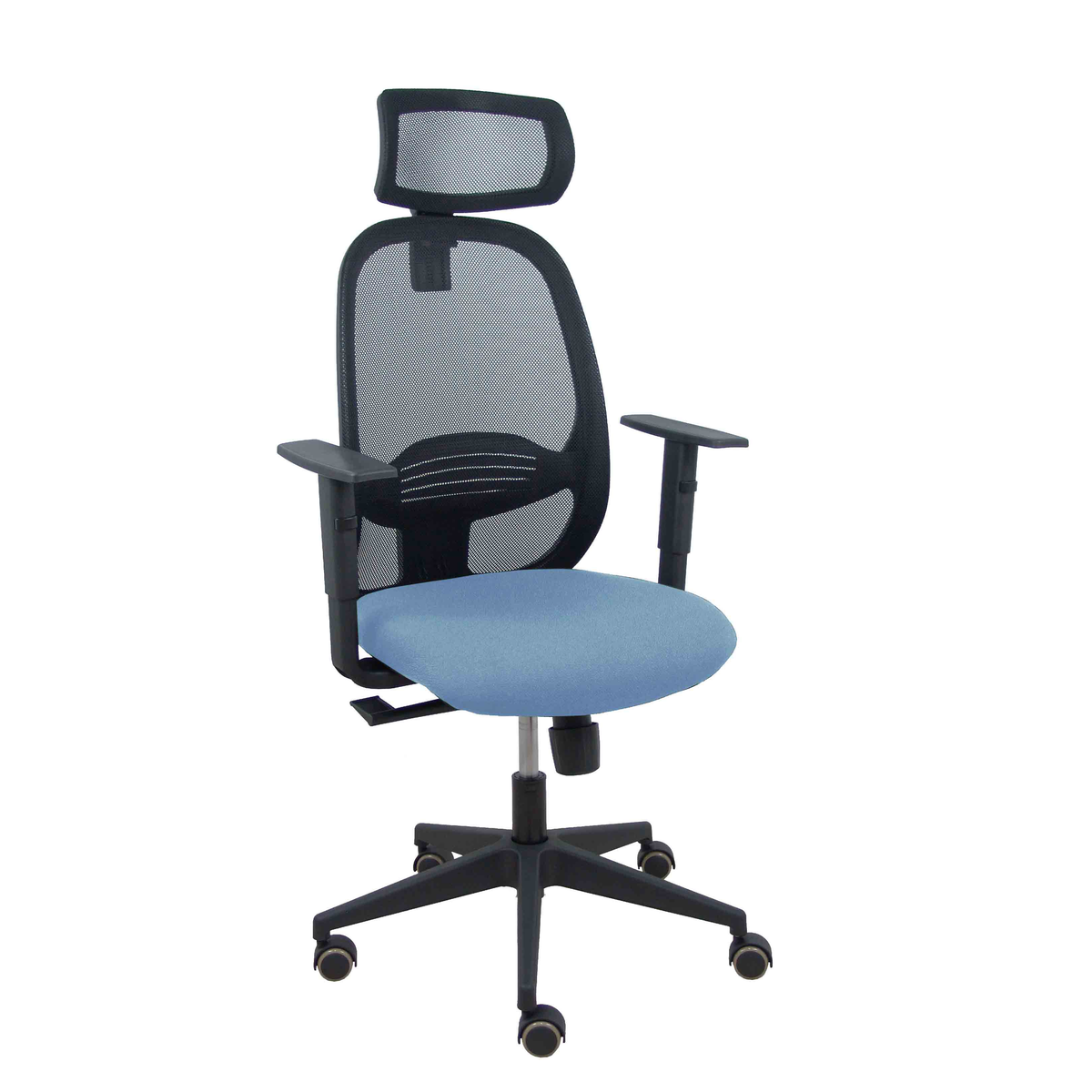 Silla de oficina Piqueras y Crespo Cilanco Negra Malla + - Ref. fabricante 354SNM840B100B10CRPCR - Azul Cielo