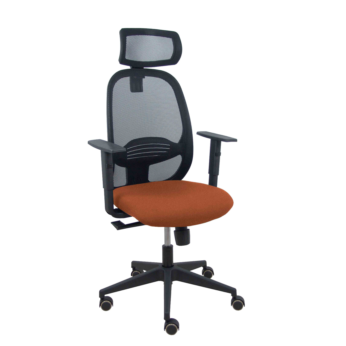 Silla de oficina Piqueras y Crespo Cilanco Negra Malla + - Ref. fabricante 354SNM840B100B10CRPCR - Marron Oscuro