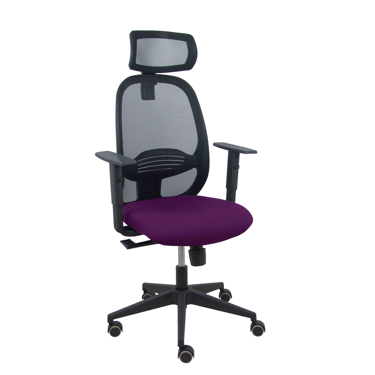 Silla de oficina Piqueras y Crespo Cilanco Negra Malla + - Ref. fabricante 354SNM840B100B10CRPCR - Morado