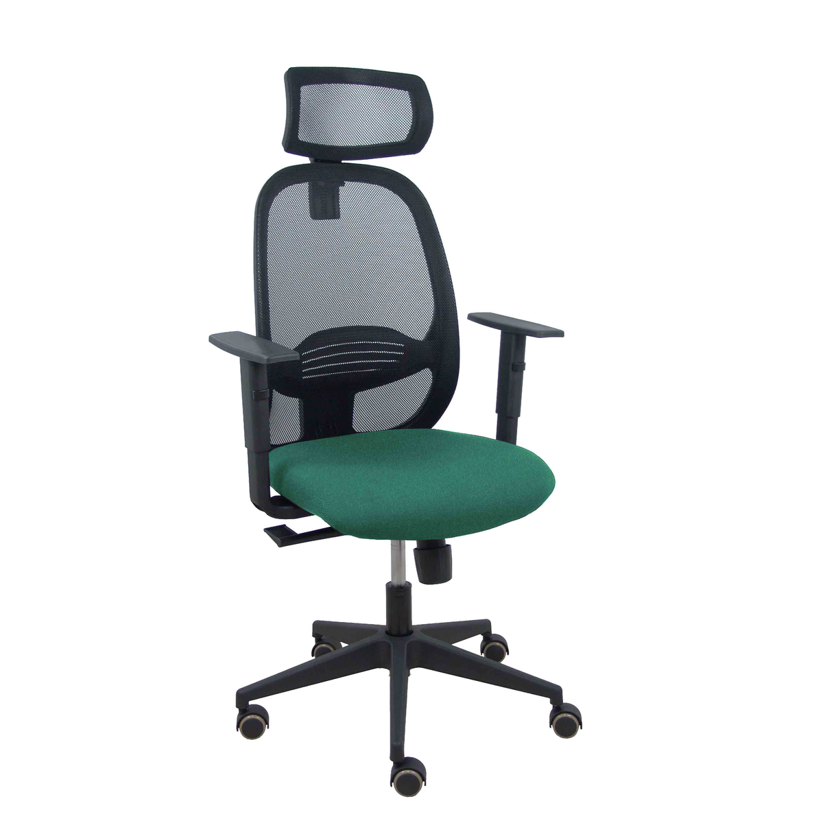 Silla de oficina Piqueras y Crespo Cilanco Negra Malla + - Ref. fabricante 354SNM840B100B10CRPCR - Verde Botella