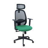 Silla de oficina Piqueras y Crespo Cilanco Negra Malla + - Ref. fabricante 354SNM840B100B10CRPCR - Verde Esmeralda