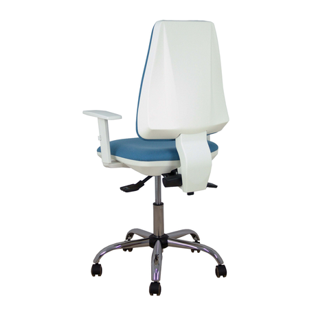 Silla de oficina Piqueras y Crespo Elche Blanca Bali - Ref. fabricante 1014ASB100B5CRRP - Azul Cielo