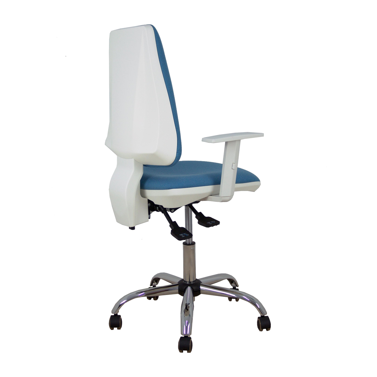 Silla de oficina Piqueras y Crespo Elche Blanca Bali - Ref. fabricante 1014ASB100B5CRRP - Azul Cielo