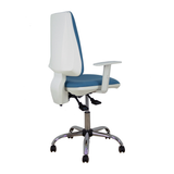 Silla de oficina Piqueras y Crespo Elche Blanca Bali - Ref. fabricante 1014ASB100B5CRRP - Azul Cielo