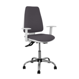 Silla de oficina Piqueras y Crespo Elche Blanca Bali - Ref. fabricante 1014ASB100B5CRRP - Gris Oscuro
