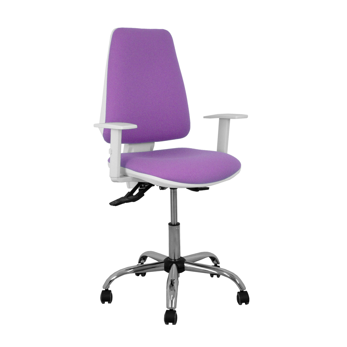 Silla de oficina Piqueras y Crespo Elche Blanca Bali - Ref. fabricante 1014ASB100B5CRRP - Lila