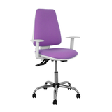 Silla de oficina Piqueras y Crespo Elche Blanca Bali - Ref. fabricante 1014ASB100B5CRRP - Lila