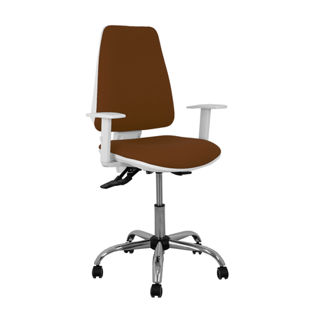 Silla de oficina Piqueras y Crespo Elche Blanca Bali - Ref. fabricante 1014ASB100B5CRRP - Marron Oscuro