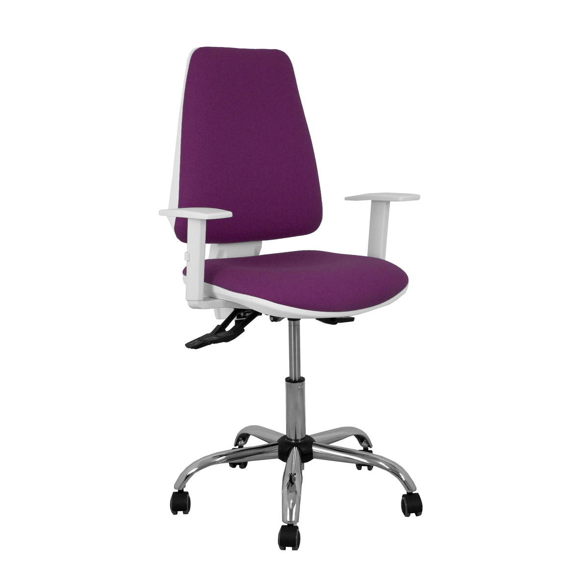Silla de oficina Piqueras y Crespo Elche Blanca Bali - Ref. fabricante 1014ASB100B5CRRP - Morado