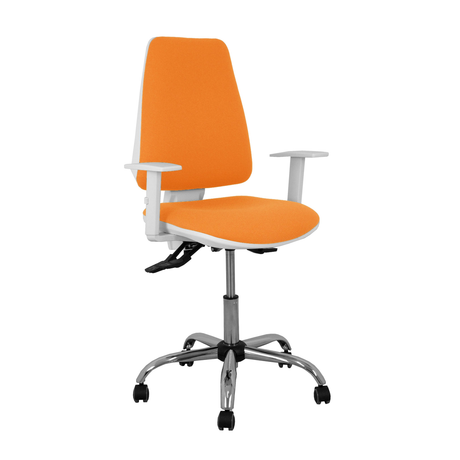 Silla de oficina Piqueras y Crespo Elche Blanca Bali - Ref. fabricante 1014ASB100B5CRRP - Naranja