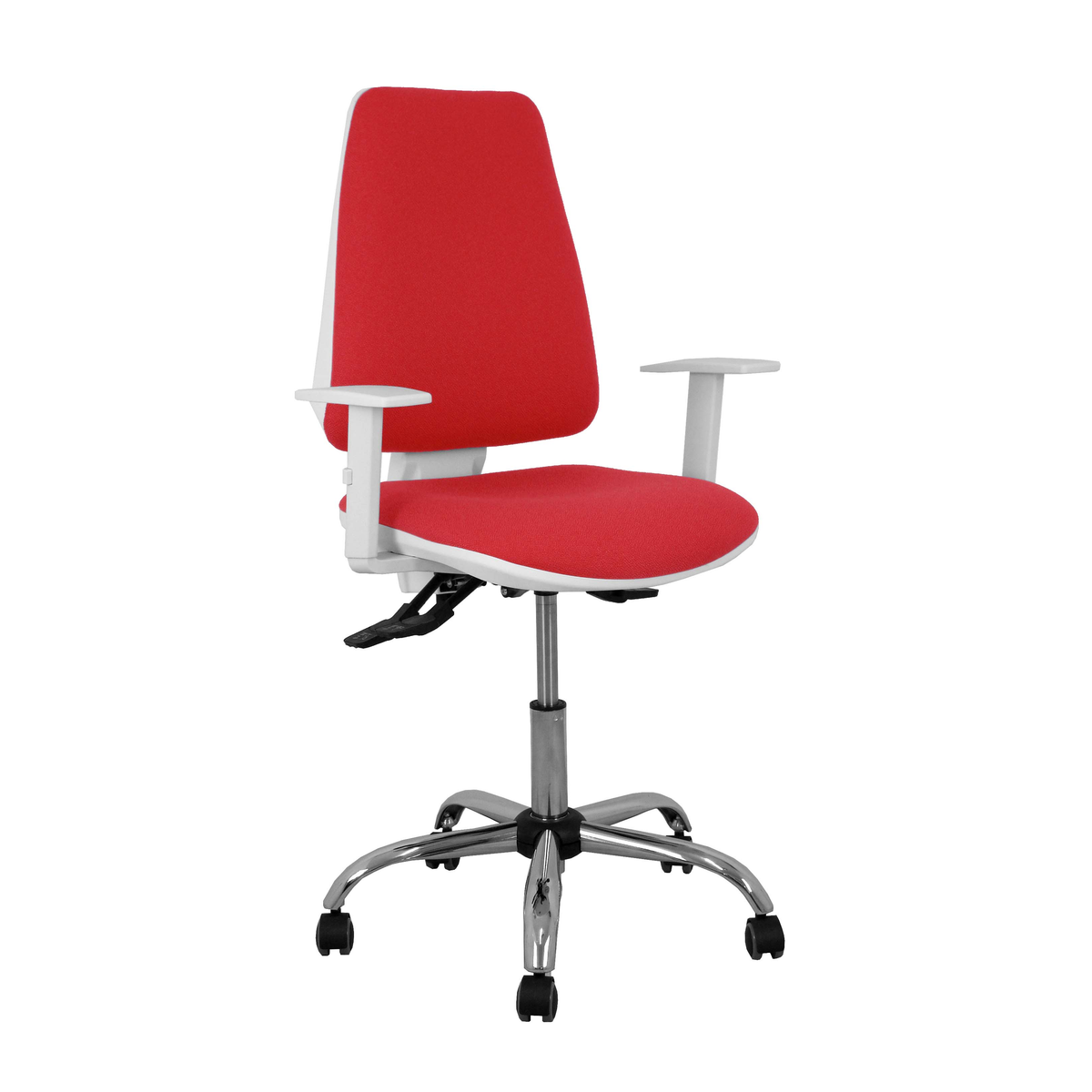 Silla de oficina Piqueras y Crespo Elche Blanca Bali - Ref. fabricante 1014ASB100B5CRRP - Rojo